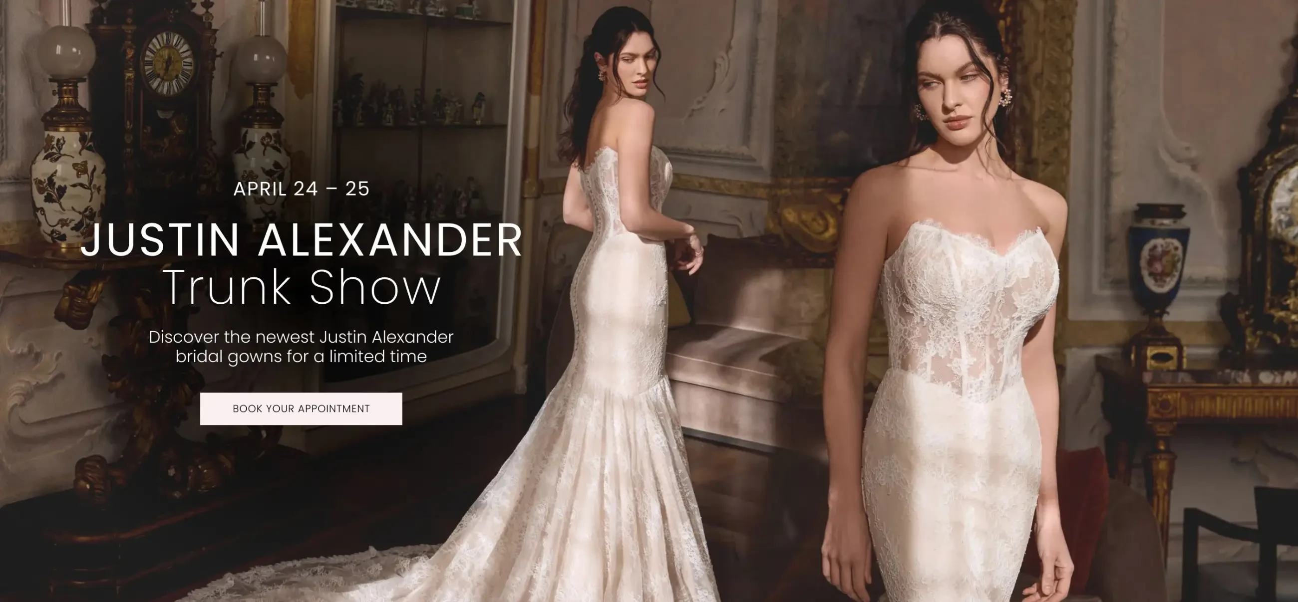 Justin Alexander Trunk Show Desktop Banner