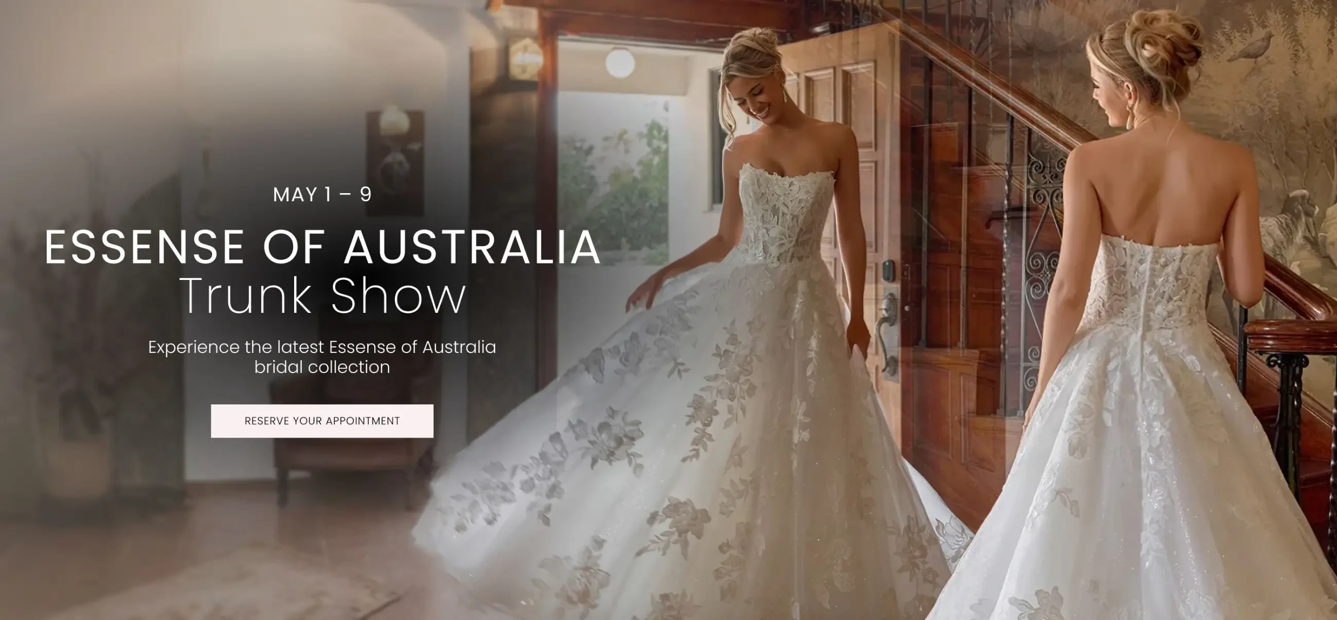 Essense of Australia Trunk Show Desktop Banner